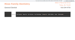 Desktop Screenshot of mosefamilydentistry.com